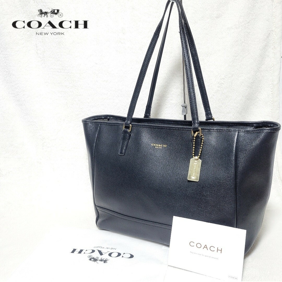 COACH コーチ トートバッグ レディース 黒 a4サイズ