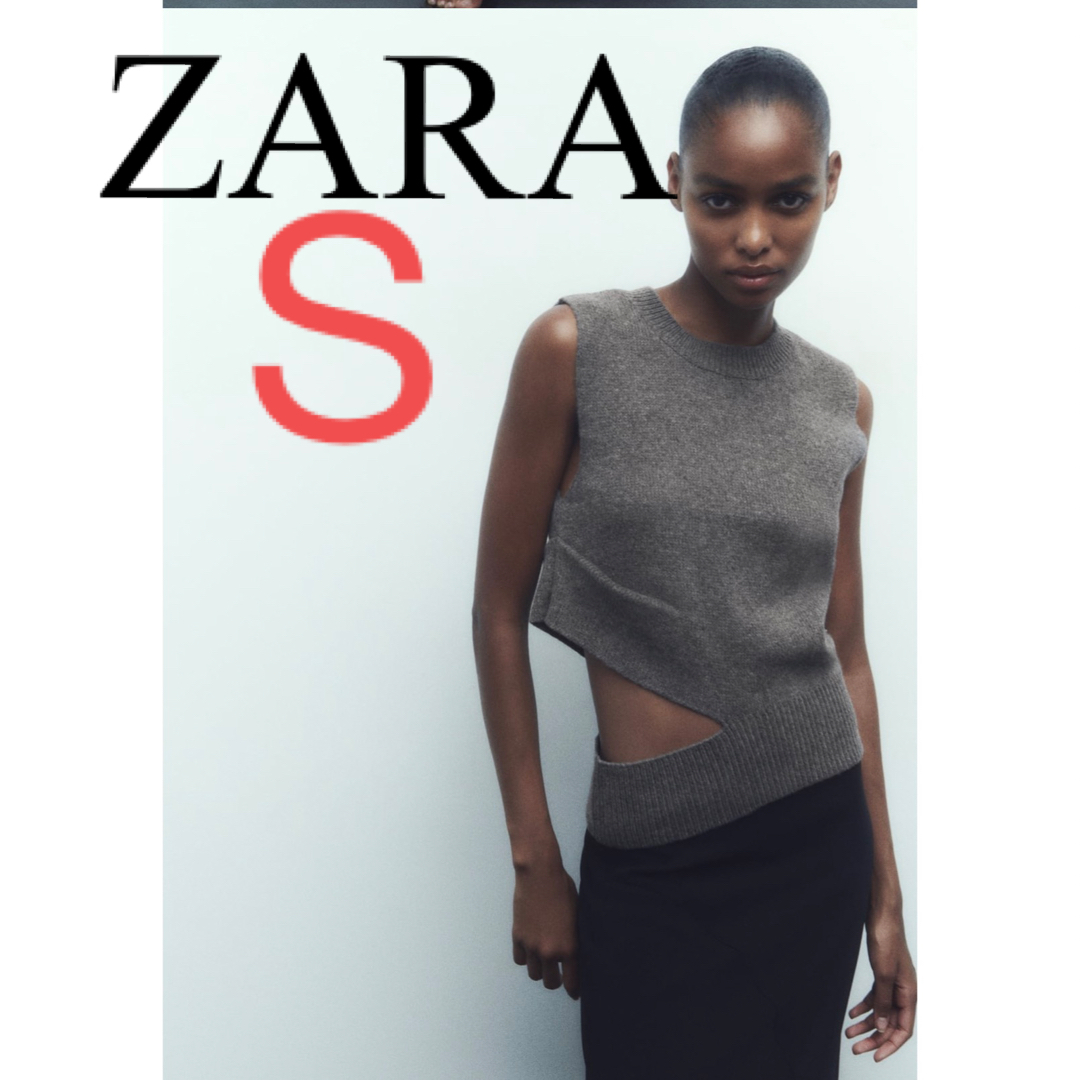 ZARA - ZARA ウールブレンド ニットベスト カットアウト moussy Liten