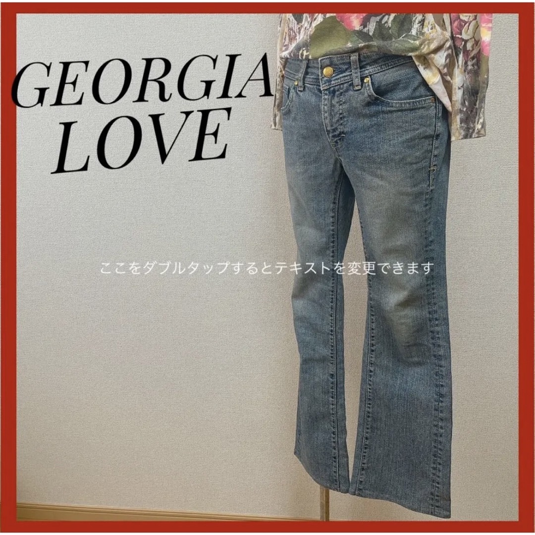 GEORGIA LOVE(ジョージアラブ)のGEORGIA LOVE ジョージアラブ　デニム　レディース　無地　秋　春 レディースのパンツ(デニム/ジーンズ)の商品写真