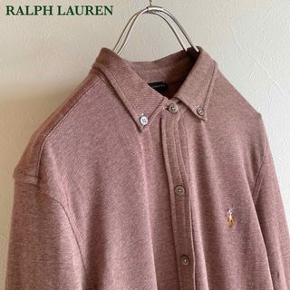 ラルフローレン(Ralph Lauren)のラルフローレン ブラックレーベル ロゴ刺繍 ストレッチ 鹿の子 長袖 ポロシャツ(ポロシャツ)