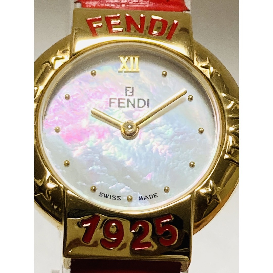 【電池交換済】FENDI フェンディ 腕時計 430L ゴールド シェル