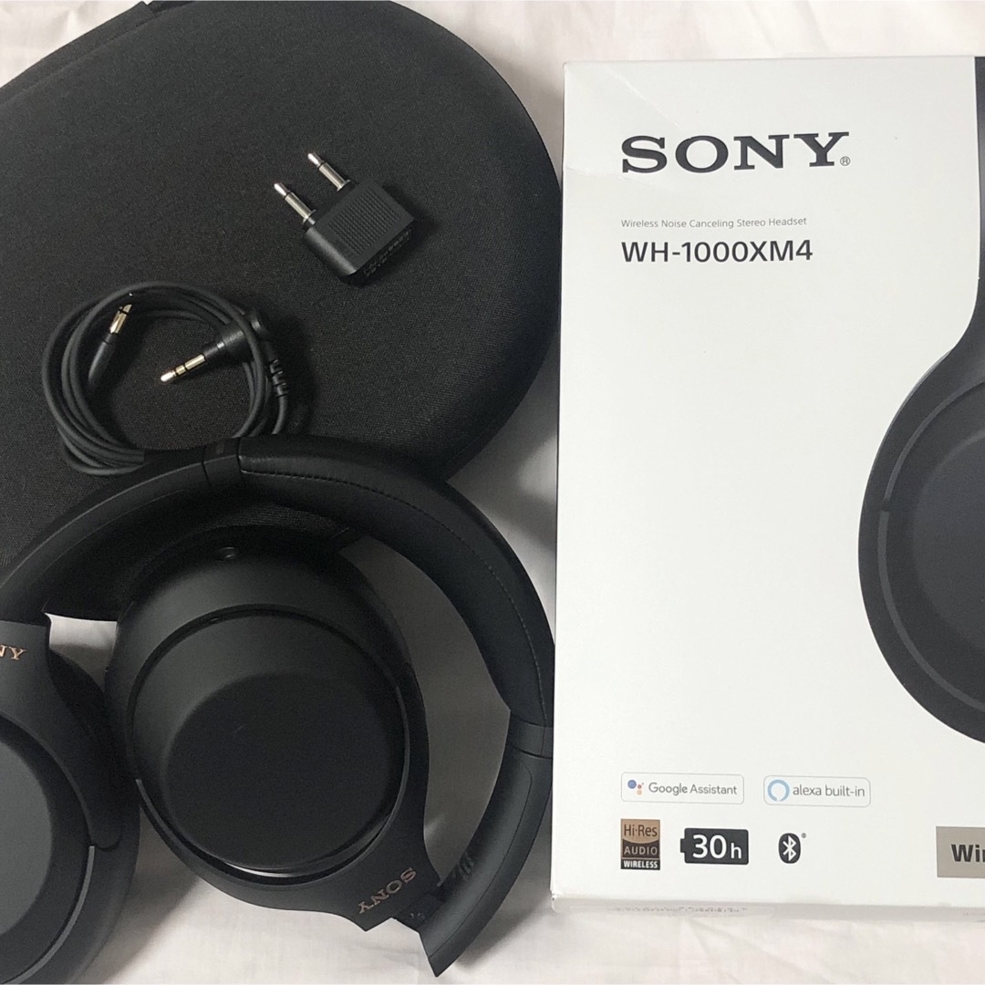 SONY - ソニーワイヤレスヘッドホンSONY WH-1000XM4 BLACK(ブラック)の