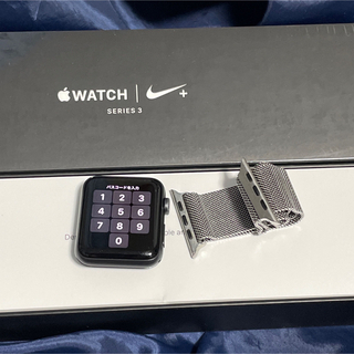 アップルウォッチ(Apple Watch)のAPPLE APPLE WATCH3 NIKE+ 42 SGAL ANT(その他)