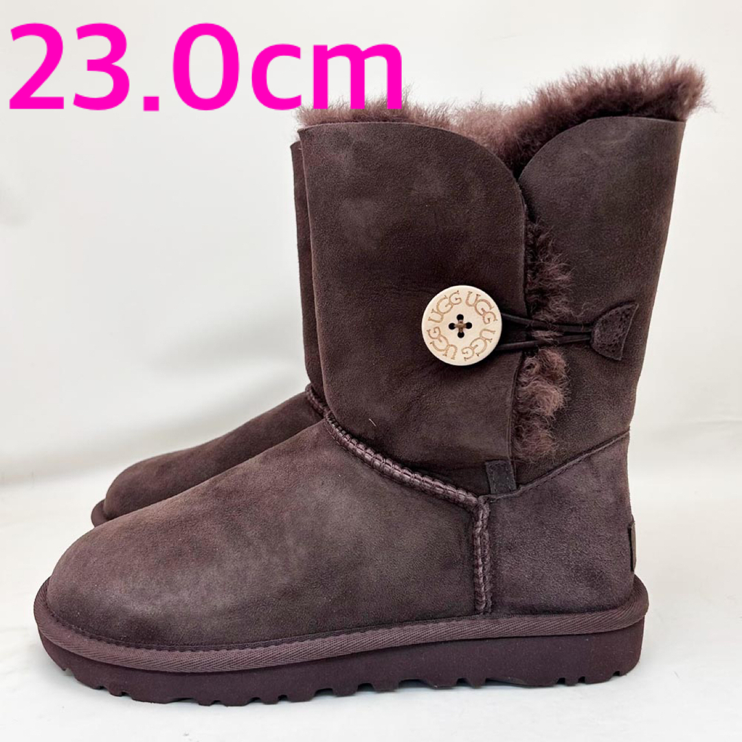 新品UGG レディースブーツBAILEY BUTTON Ⅱ ブラウン23.0cm | フリマアプリ ラクマ