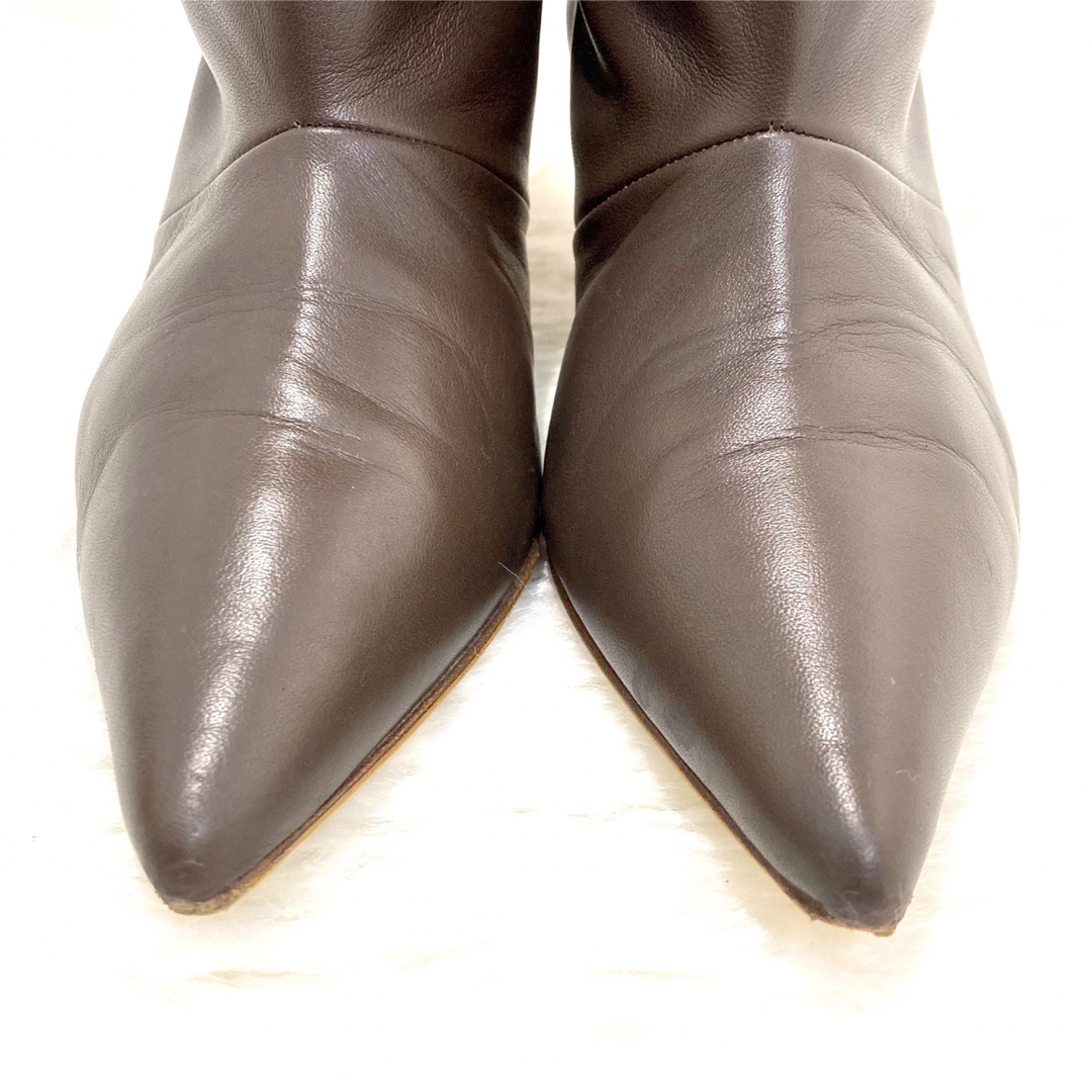 NEBULONI E.(ネブローニ)の美品◎NEBULONI E.高級イタリア製レザー ショートブーツ 24.0cm レディースの靴/シューズ(ブーツ)の商品写真