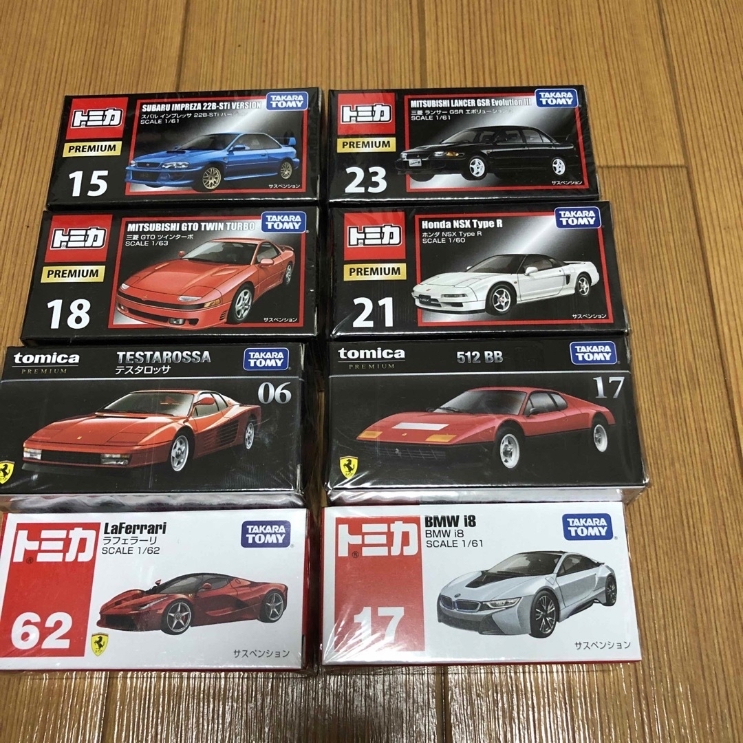 新品未開封 トミカプレミアム6台+トミカ2台 新品未開封 トミカプレミアム6台+トミカ2台