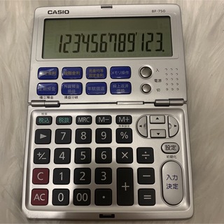 カシオ(CASIO)のCASIO 金融電卓 折りたたみ手帳タイプ BF-750(OA機器)