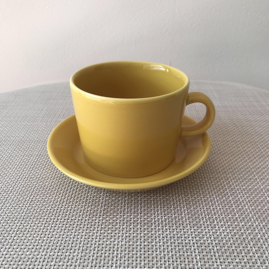 iittala/イッタラ●ティーマ●イエロー●コーヒーカップ&ソーサー2客③