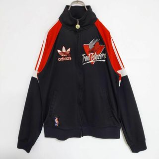 adidas - アディダス NBA トラックジャケット 刺繍ロゴ S ブラック黒赤