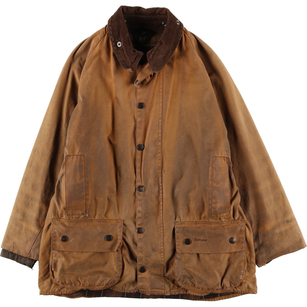 希少】BARBOUR バブアー ムーアランド 古着 L オイルドジャケット-