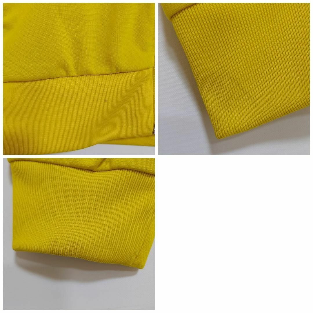 adidas アディダス トラックジャケット 黄色イエロー 刺繍ワンポイントXL