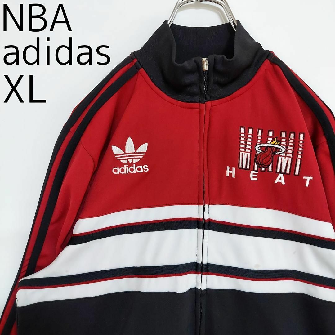 《NBAネッツ》adidas☆XL☆MBAロゴ☆ビッグロゴ☆ジャージ☆アディダス