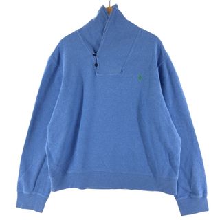 ラルフローレン(Ralph Lauren)の古着 ラルフローレン Ralph Lauren POLO by Ralph Lauren ショールカラー スウェットシャツ トレーナー メンズXL /eaa369355(スウェット)