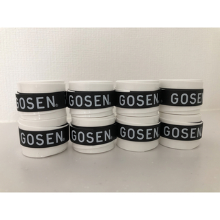 ゴーセン(GOSEN)のGOSEN グリップテープ 8個 白★迅速発送 ゴーセン マイバチ✳︎色変更可(その他)