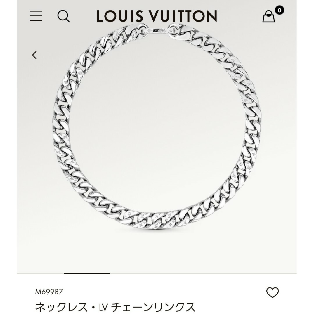 LouisVuitton コリエ・LVチェーンリンクス モノグラムネックレス M 1