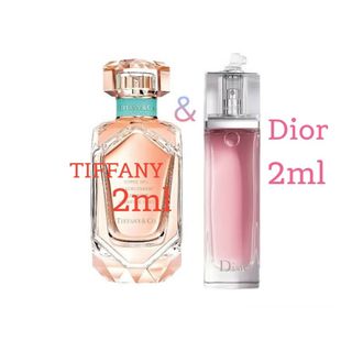 ティファニー(Tiffany & Co.)のティファニー ローズゴールド ディオールアディクトオーフレッシュ お試し各2ml(香水(女性用))