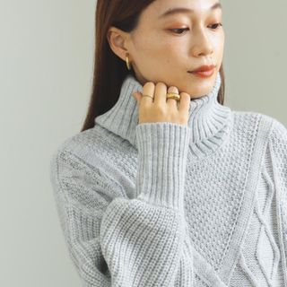 ビームス(BEAMS)の新品未使用BEAMS HEART ニットワンピースFREEグレータートルネック(ニット/セーター)