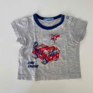 ファミリア(familiar)のfamiliar ファミリア　おはなしTシャツ　半袖　Tシャツ　トップス　消防車(Ｔシャツ)