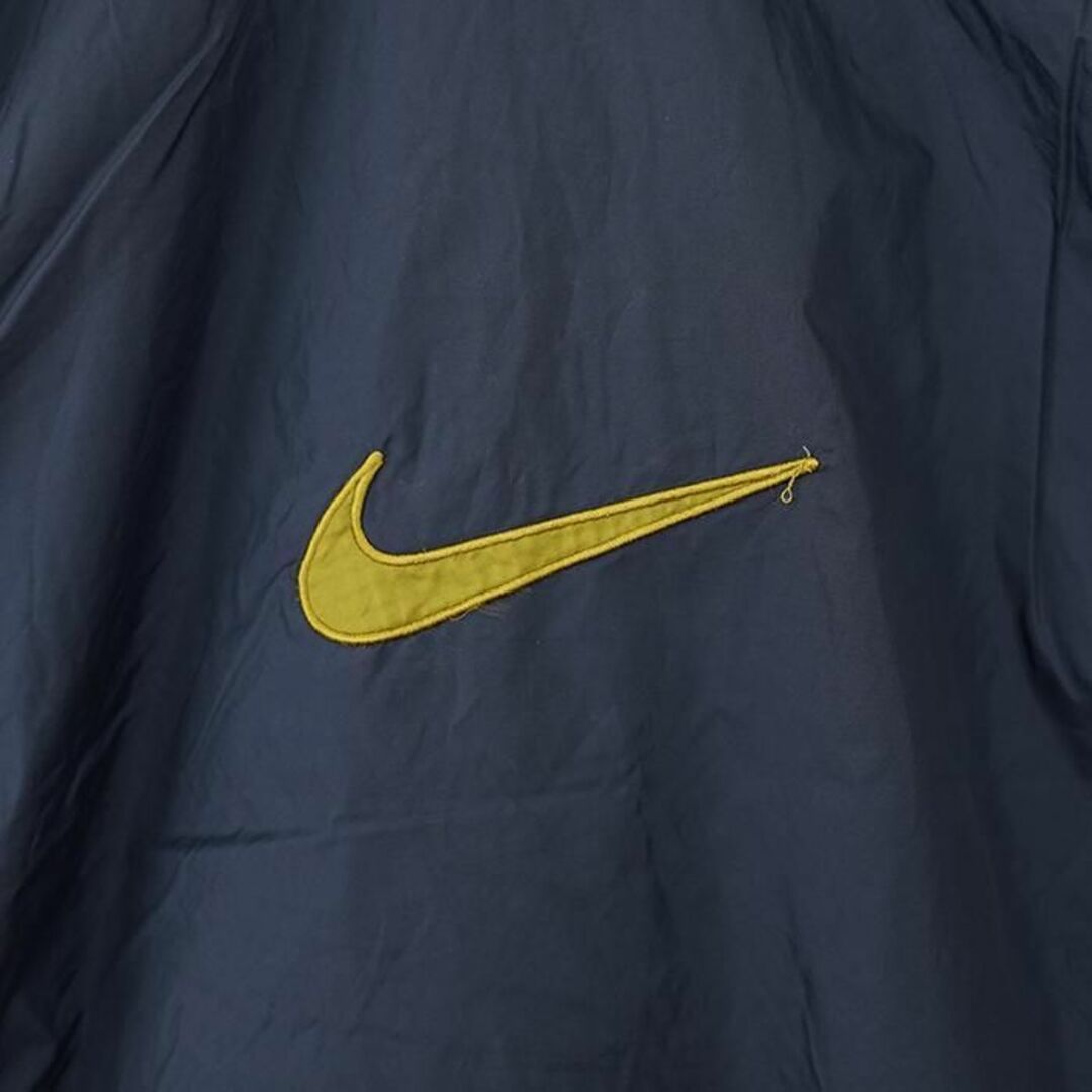 NIKE ナイキ アノラックジャケット センタースウッシュ 90s L 紺 黄色