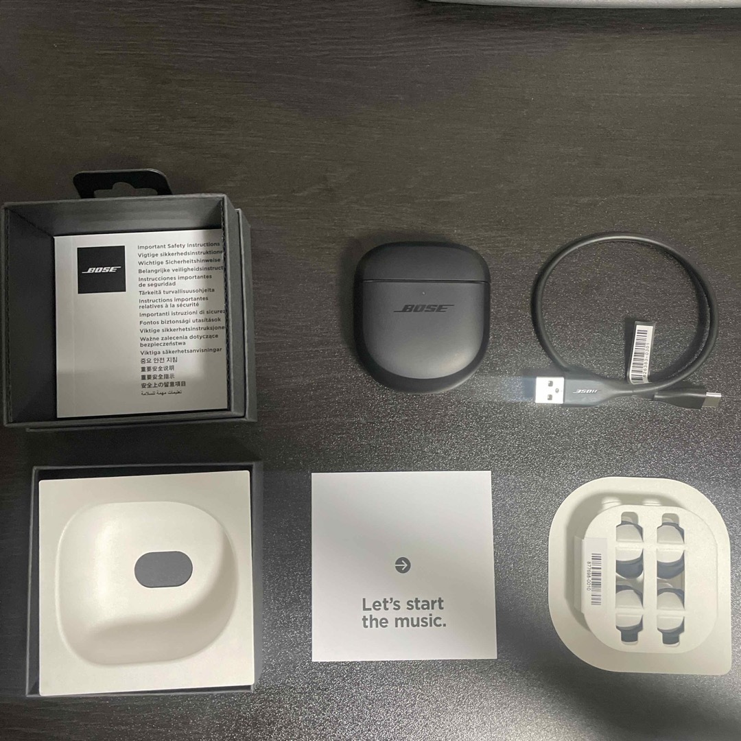 【新品交換品】Bose QuietComfort® Earbuds II スマホ/家電/カメラのオーディオ機器(ヘッドフォン/イヤフォン)の商品写真