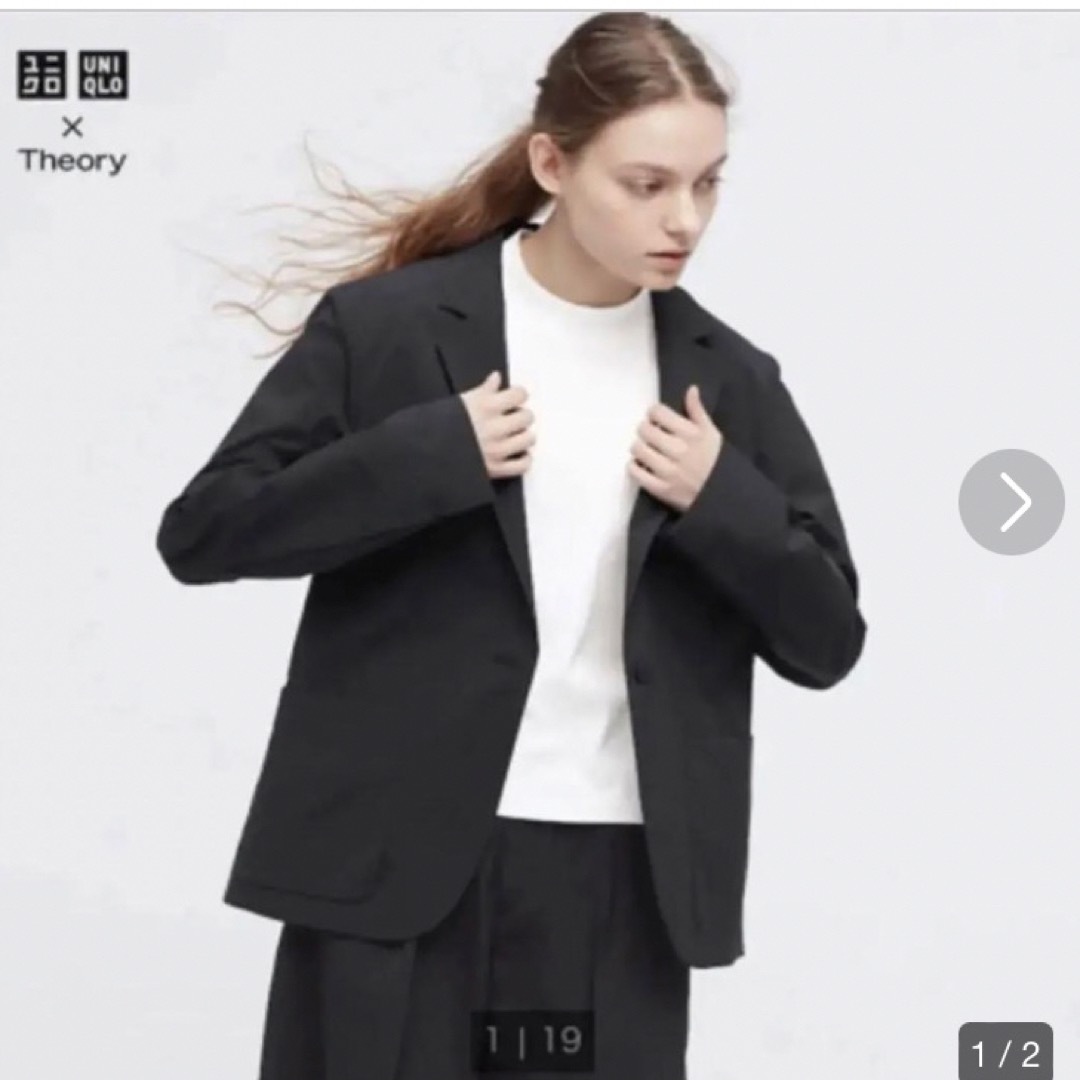 新品タグ付ユニクロ×theory 感動ジャケット セットアップ レディース L | フリマアプリ ラクマ