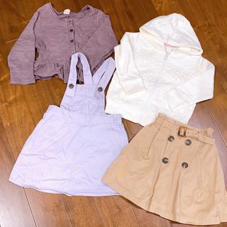 プティマイン(petit main)の女の子の子供服セット売り♡90.100(カーディガン)