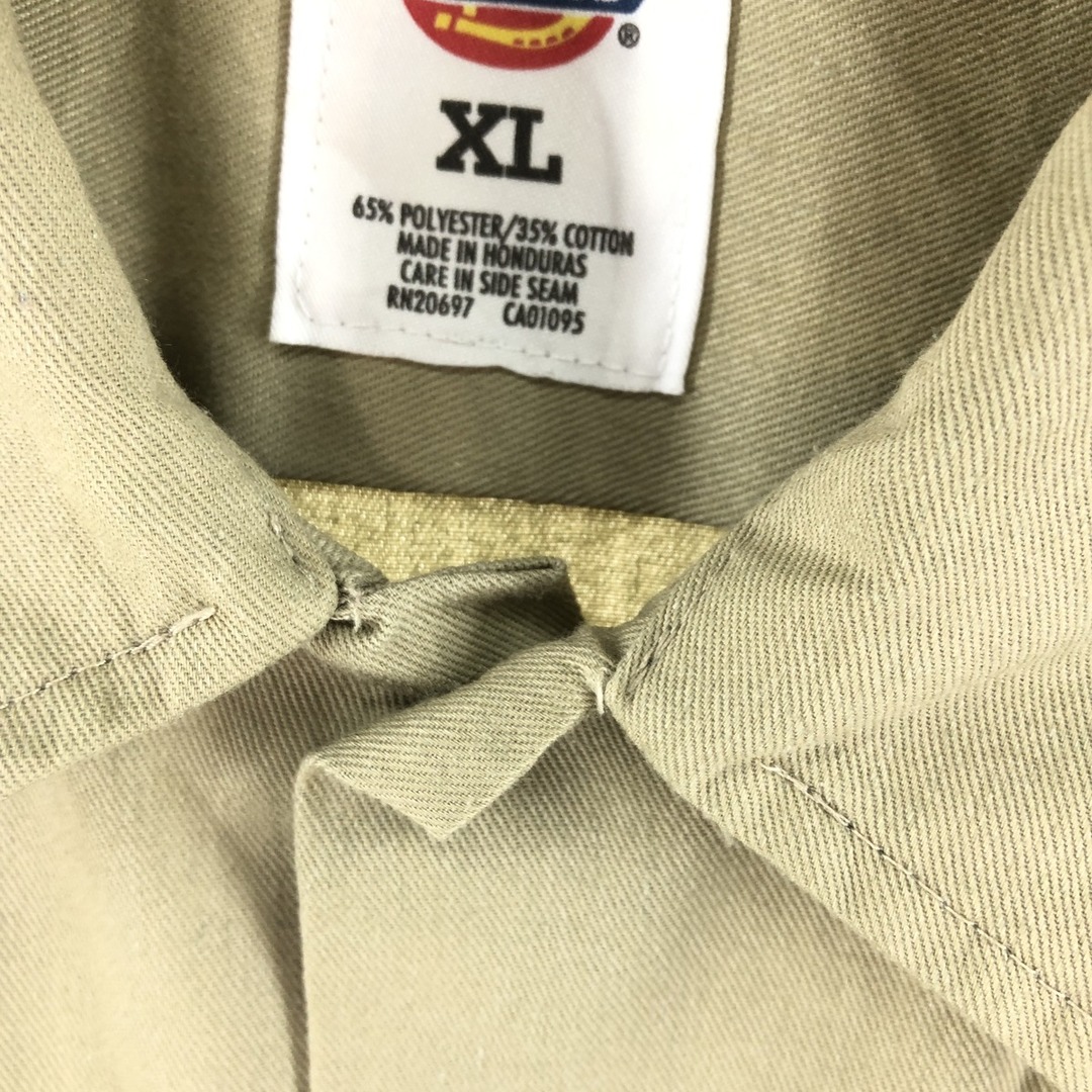 Dickies(ディッキーズ)の古着 ディッキーズ Dickies 長袖 ワークシャツ メンズXL /eaa370848 メンズのトップス(シャツ)の商品写真