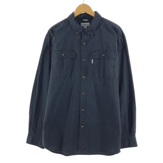 ディッキーズ(Dickies)の古着 ディッキーズ Dickies Relaxed Fit 長袖 ワークシャツ メンズL /eaa370850(シャツ)