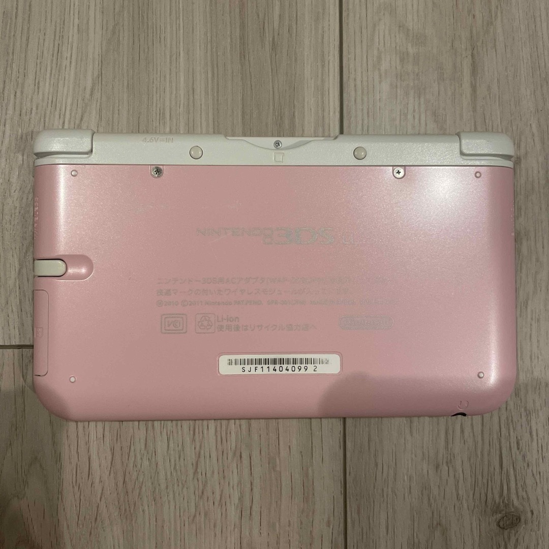 ニンテンドー3DS(ニンテンドー3DS)の任天堂3DS LL 本体 充電器セット 箱無し ピンク エンタメ/ホビーのゲームソフト/ゲーム機本体(携帯用ゲーム機本体)の商品写真