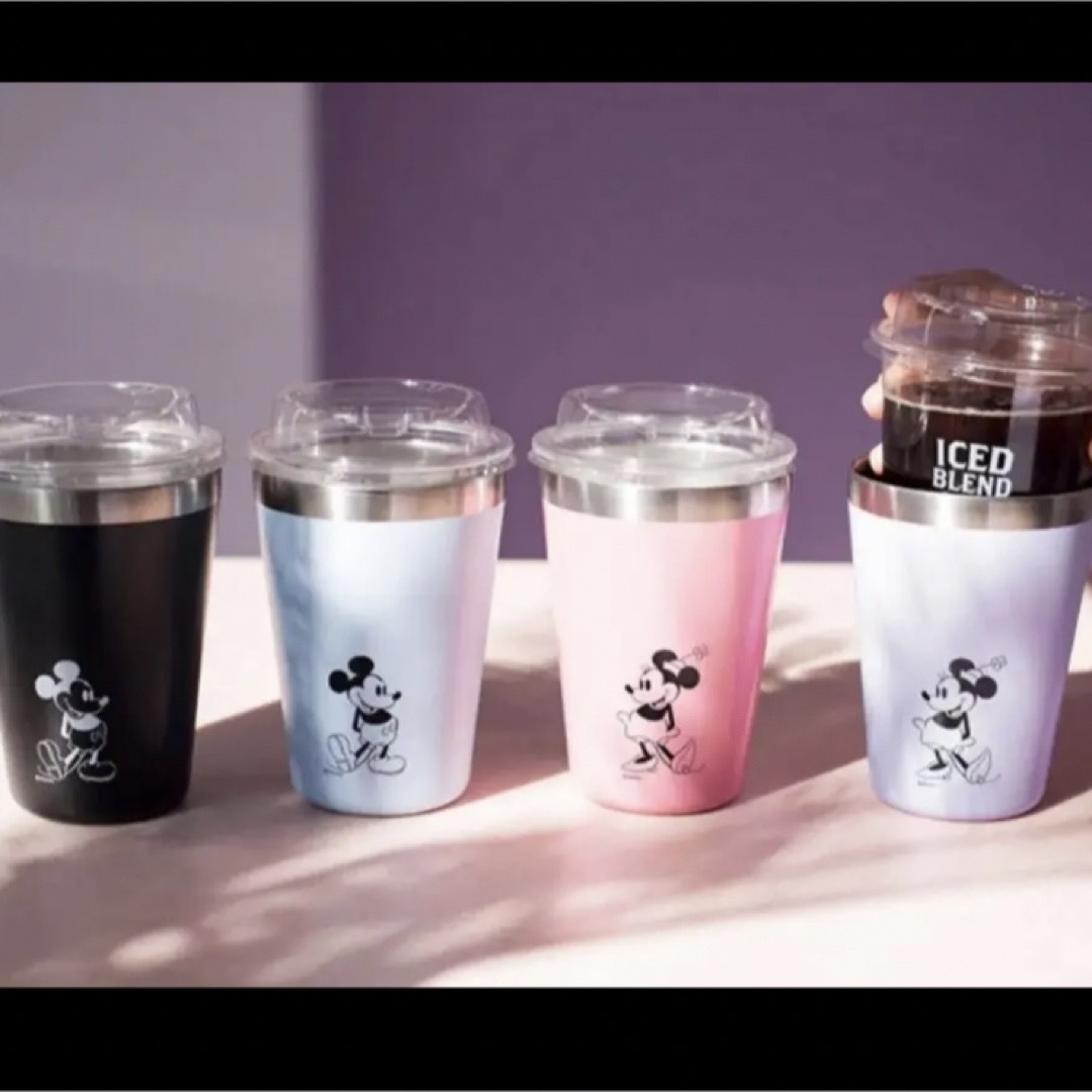 ファミマカフェ タンブラー ミッキー ディズニー カップコーヒー ブルー