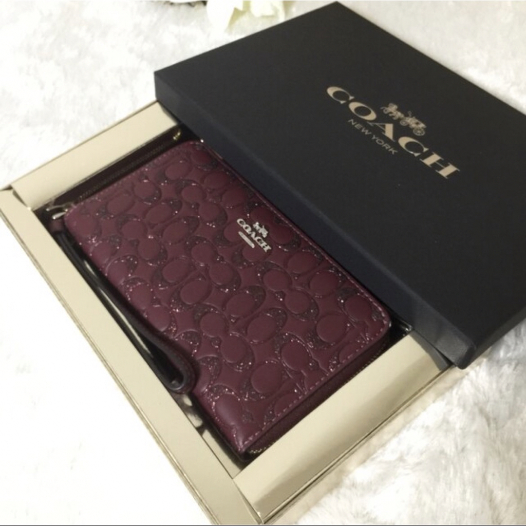 希少 グリッター 長財布 COACH 財布　限定品