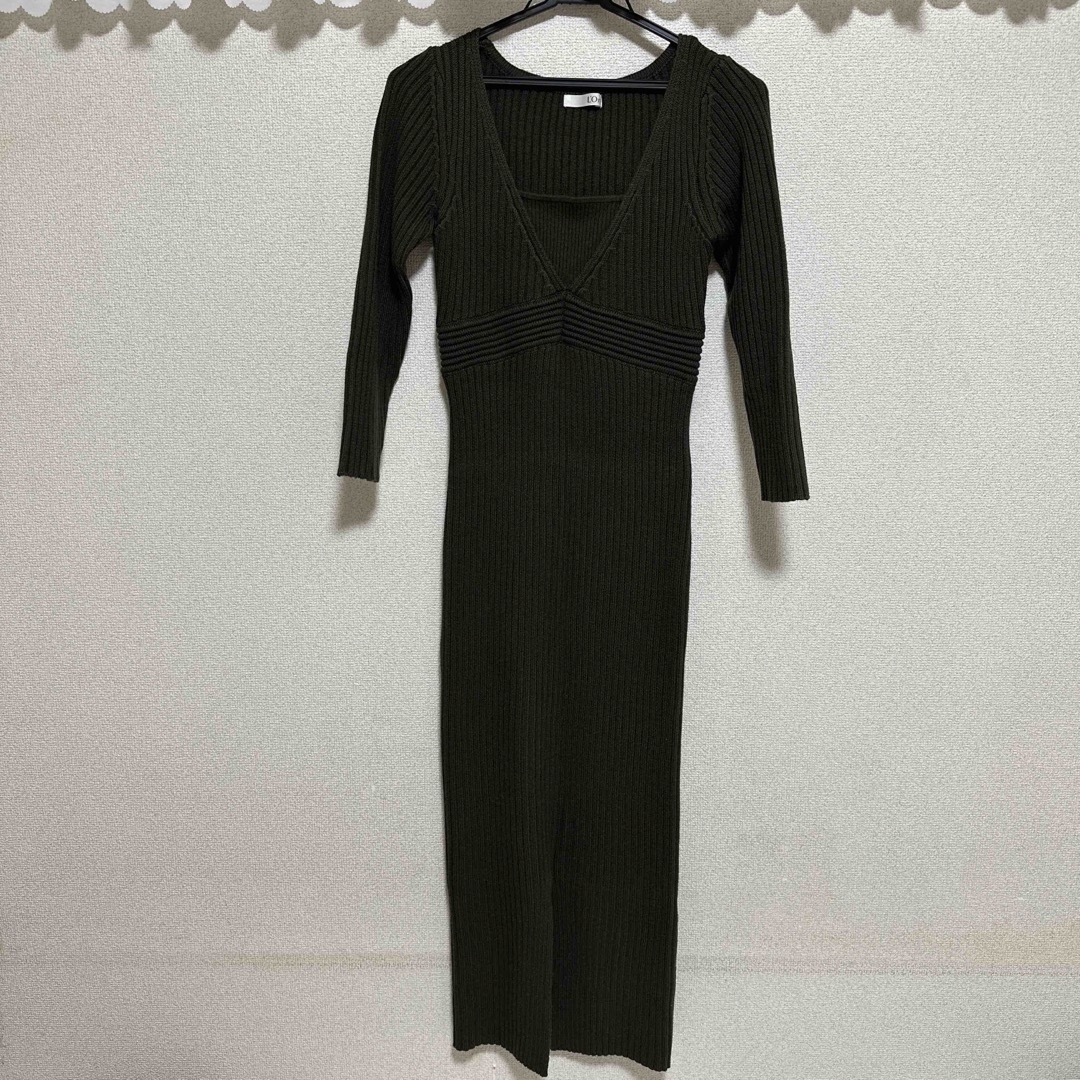 l'or ロル Layered Rib Knit Dress ニットワンピース レディースのワンピース(ロングワンピース/マキシワンピース)の商品写真