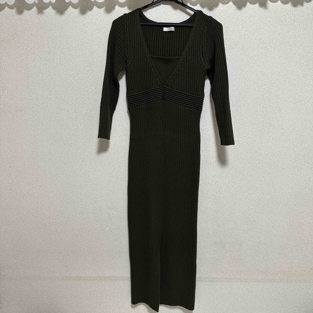 l'or ロル Layered Rib Knit Dress ニットワンピース