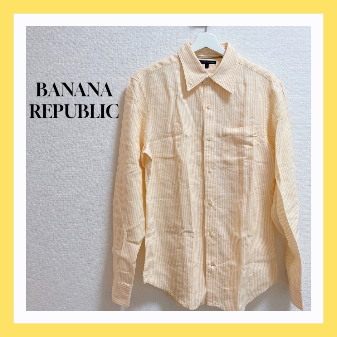 Banana Republic(バナナリパブリック)のBanana Republic バナリパ イエロー ストライプ メンズのトップス(シャツ)の商品写真