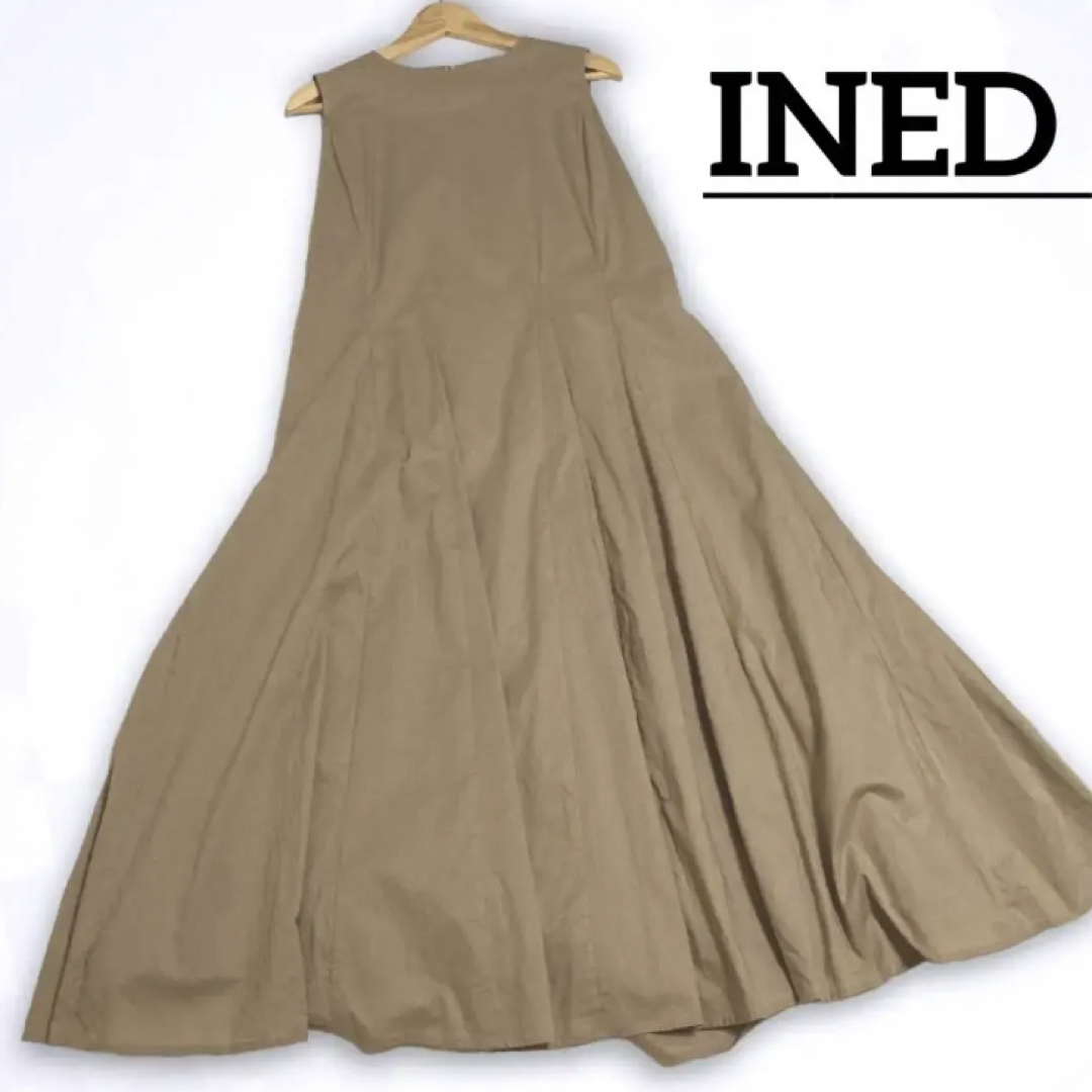 INED - 美品□INED コットンボイルフレアマキシワンピース 定価¥29,920 ...