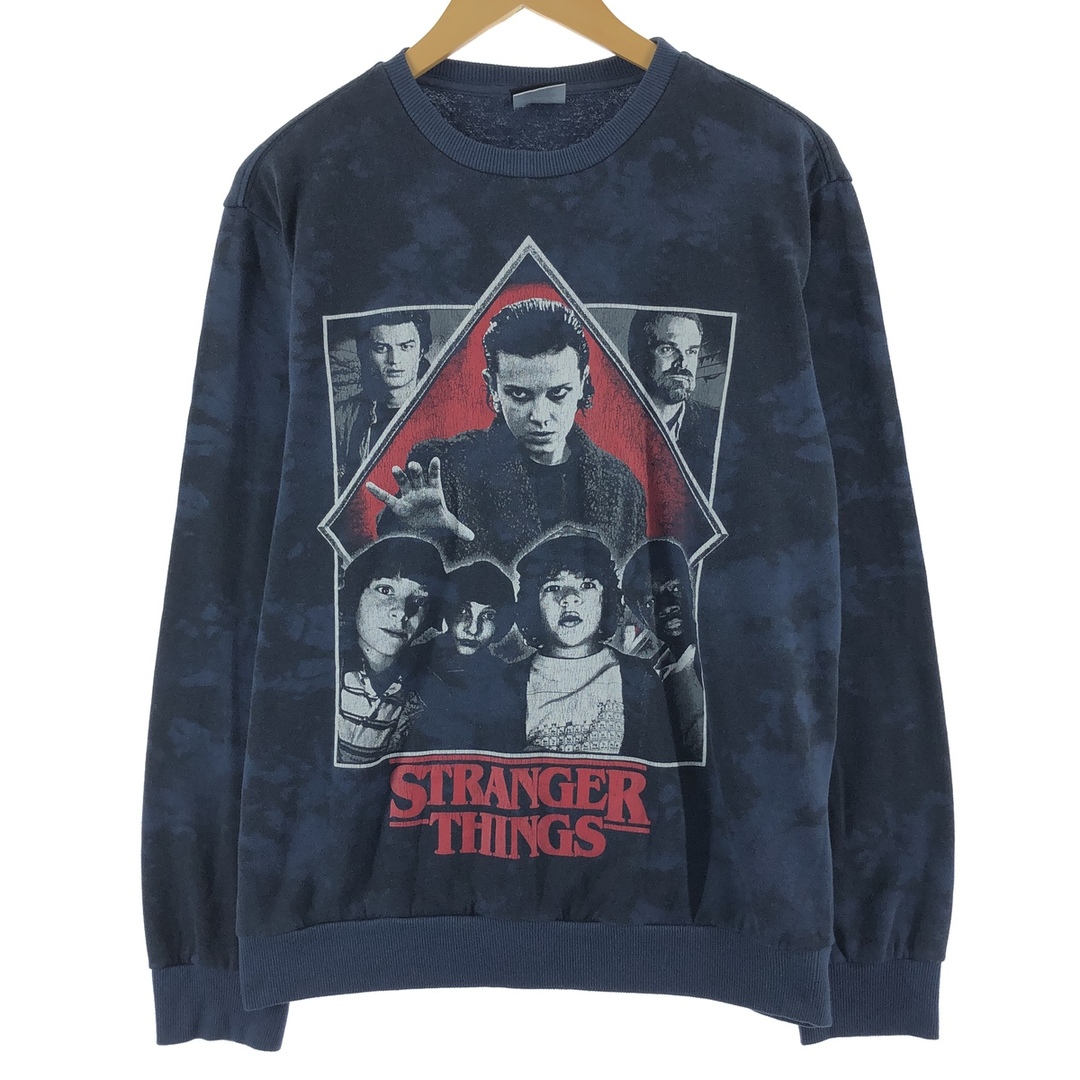 NETFLIX STRANGER THINGS ストレンジャーシングス タイダイ柄 映画 プリントスウェットシャツ トレーナー メンズM /eaa372276