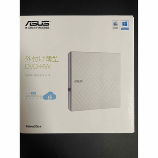 エイスース(ASUS)のASUS 外付け薄型　DVD-RW(PC周辺機器)