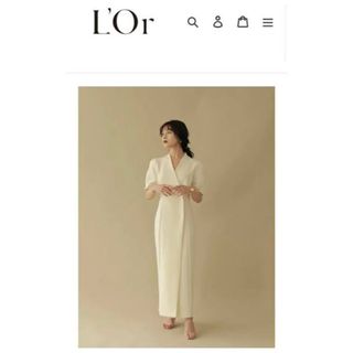 アニュアンス(ánuans)のL'Or  Pencil Wrap One-piece Sサイズ(ロングワンピース/マキシワンピース)