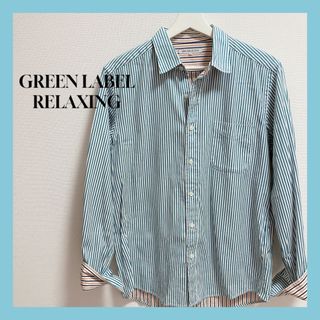 ユナイテッドアローズグリーンレーベルリラクシング(UNITED ARROWS green label relaxing)のgreen label relaxing ブルーストライプ M 秋服(シャツ)