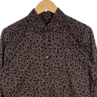 Gucci - GUCCI グッチ 総柄プリント 長袖シャツ Slim ブラウン 並行品