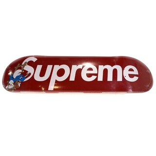 シュプリーム(Supreme)のSUPREME シュプリーム 20AW Smurfs Skateboard スマーフ スケートボードデッキ レッド(スケートボード)