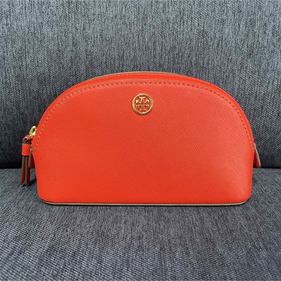 Tory Burch(トリーバーチ)の【Tory Burch】オレンジポーチ レディースのファッション小物(ポーチ)の商品写真