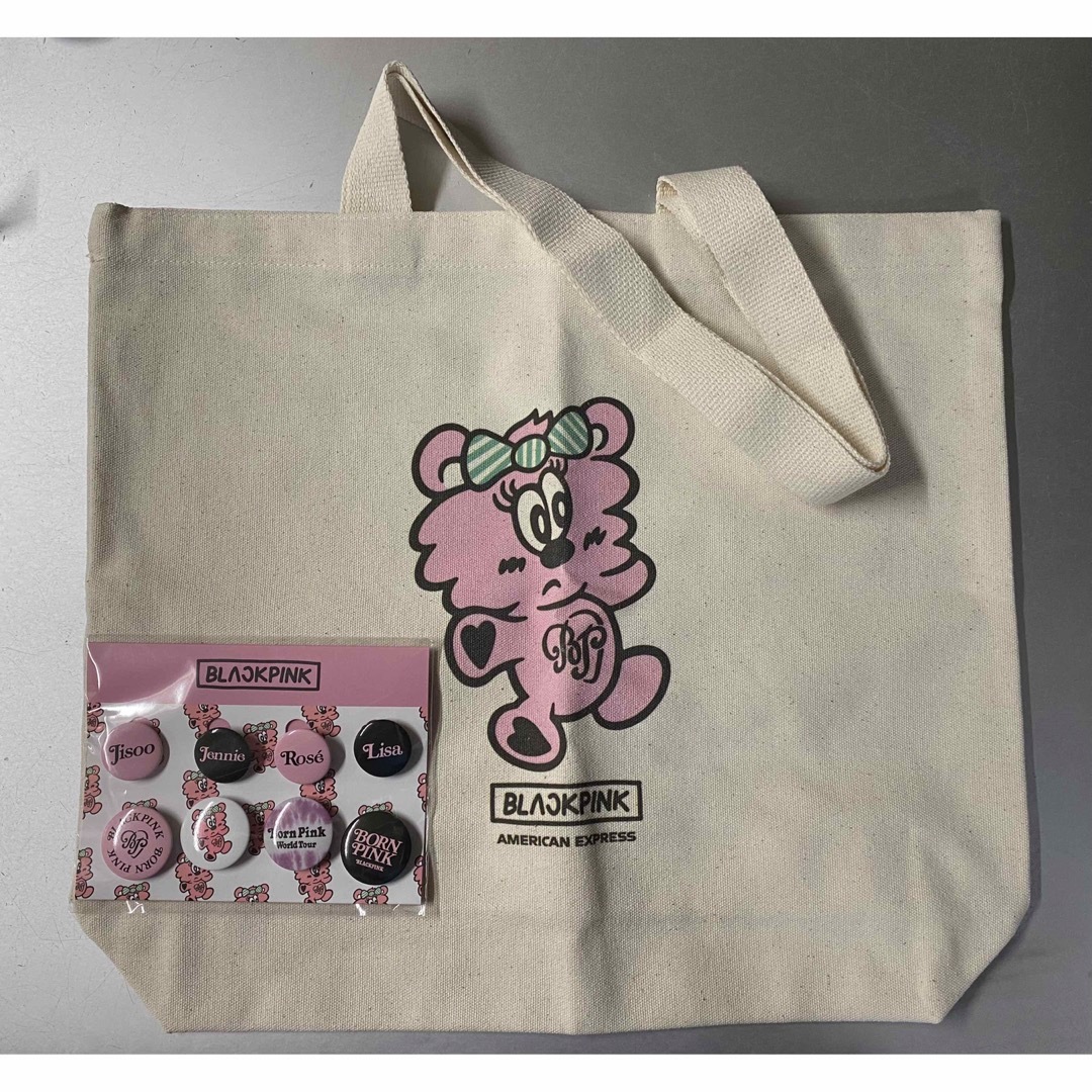 トート+缶バッジセット●韓国限定●BLACKPINK VERDY POPUP