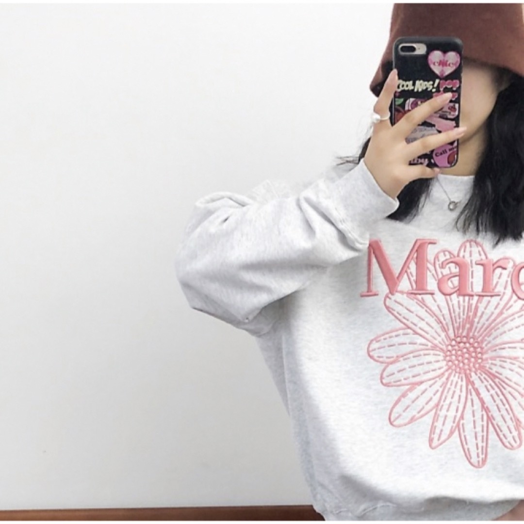 Mardi Mercredi マルディメクルディ スウェット 刺繍パーカーの通販 by