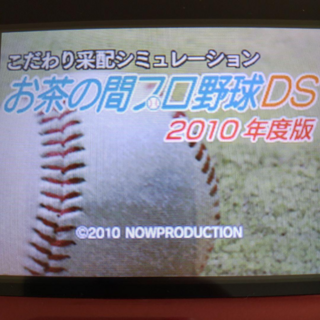 こだわり采配シミュレーション お茶の間プロ野球DS 2010年度版