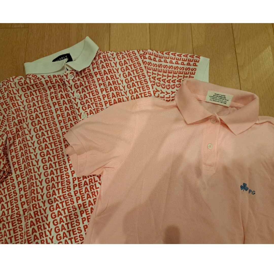 PEARLY GATES(パーリーゲイツ)のF パーリーゲイツ 半袖ポロシャツ二枚セット size1 スポーツ/アウトドアのゴルフ(ウエア)の商品写真