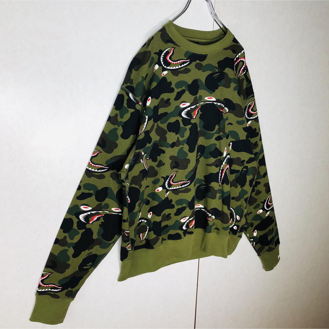 APE BAPE KAWS SHARKI 迷彩 シャーク サルカモ スウェット