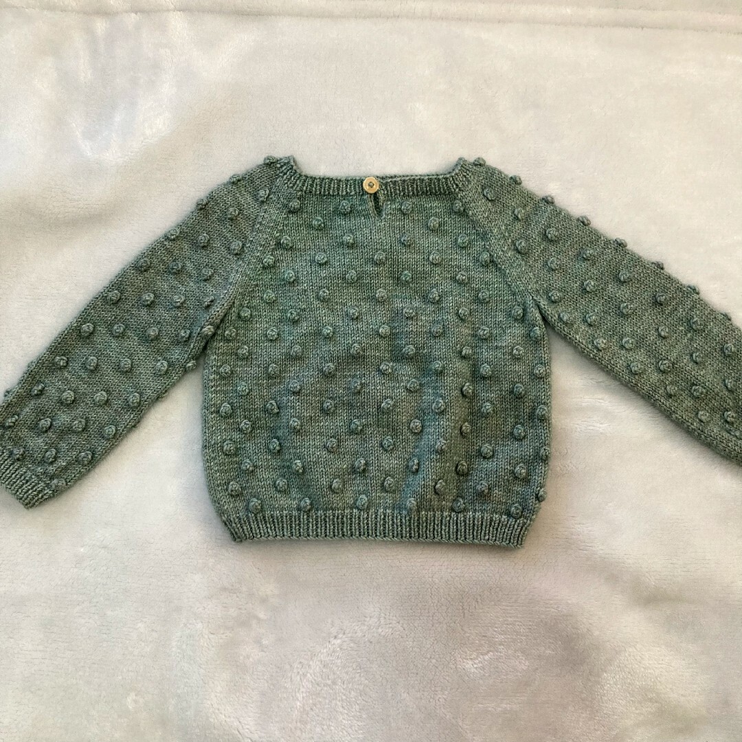 Caramel baby&child (キャラメルベビー&チャイルド)のmisha and puff popcorn sweater sage 3～4y キッズ/ベビー/マタニティのキッズ服女の子用(90cm~)(ニット)の商品写真