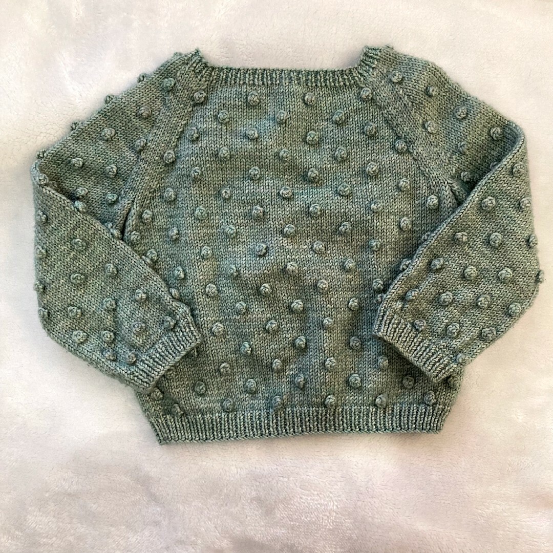 Caramel baby&child (キャラメルベビー&チャイルド)のmisha and puff popcorn sweater sage 3～4y キッズ/ベビー/マタニティのキッズ服女の子用(90cm~)(ニット)の商品写真