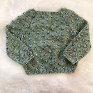 キャラメルベビー&チャイルド(Caramel baby&child )のmisha and puff popcorn sweater sage 3～4y(ニット)